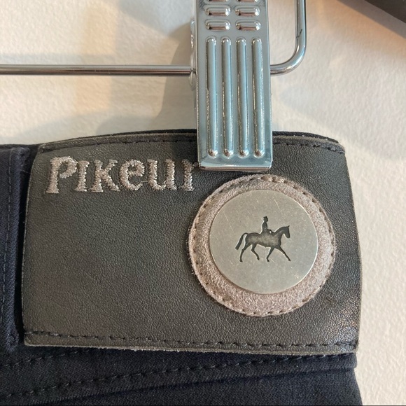 PIKEUR Sz M Rhinestone Logo Full Grip Dress Breeches Embroidered Pocket Pants - Picture 7 of 14